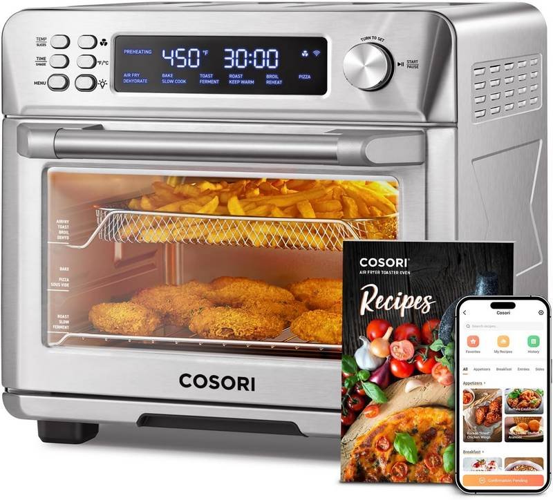COSORI Smart Combo de Horno Tostador y Freidora de Aire