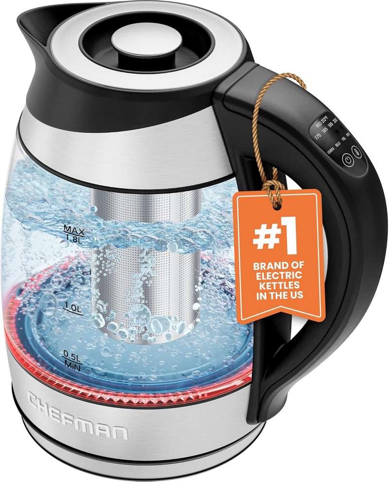 Chefman Electric Kettle con Control de Temperatura