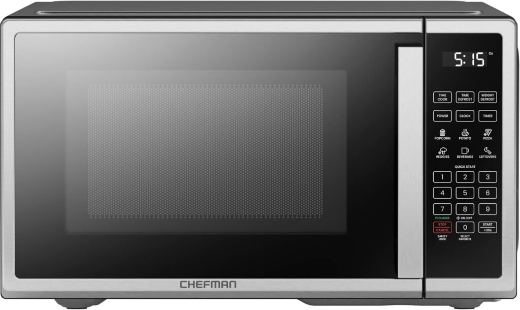 Chefman Horno Microondas de Acero Inoxidable
