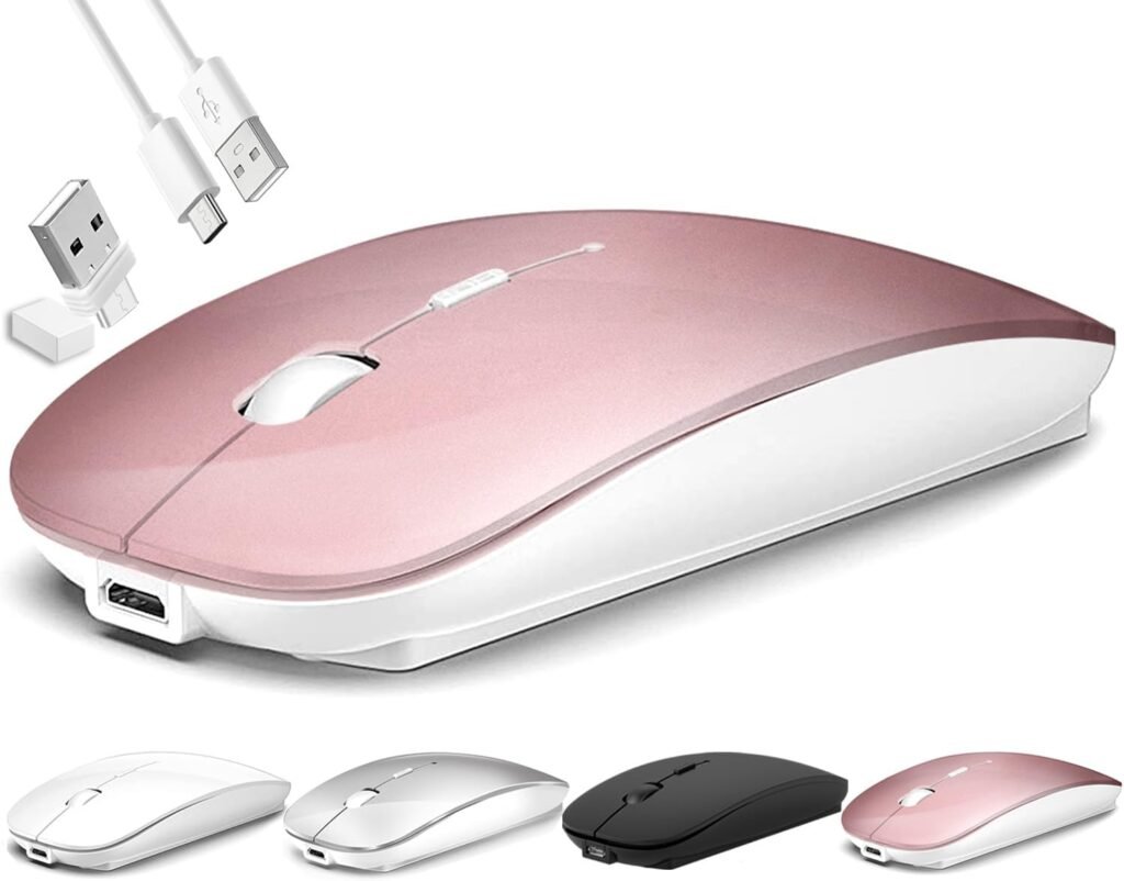 Mouse Inalámbrico para Laptop con Conectividad de Tres Modos