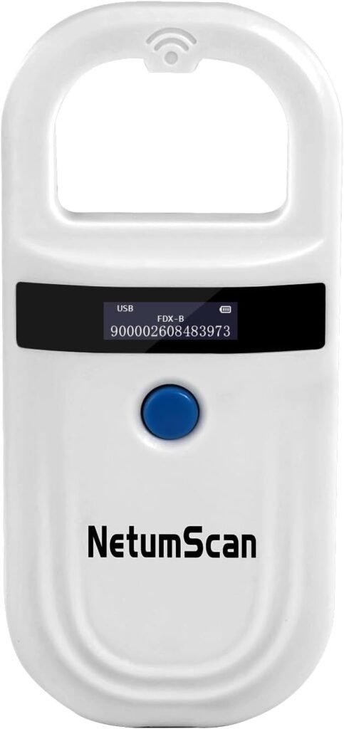 NetumScan Escáner de Lector de Microchip para Mascotas
