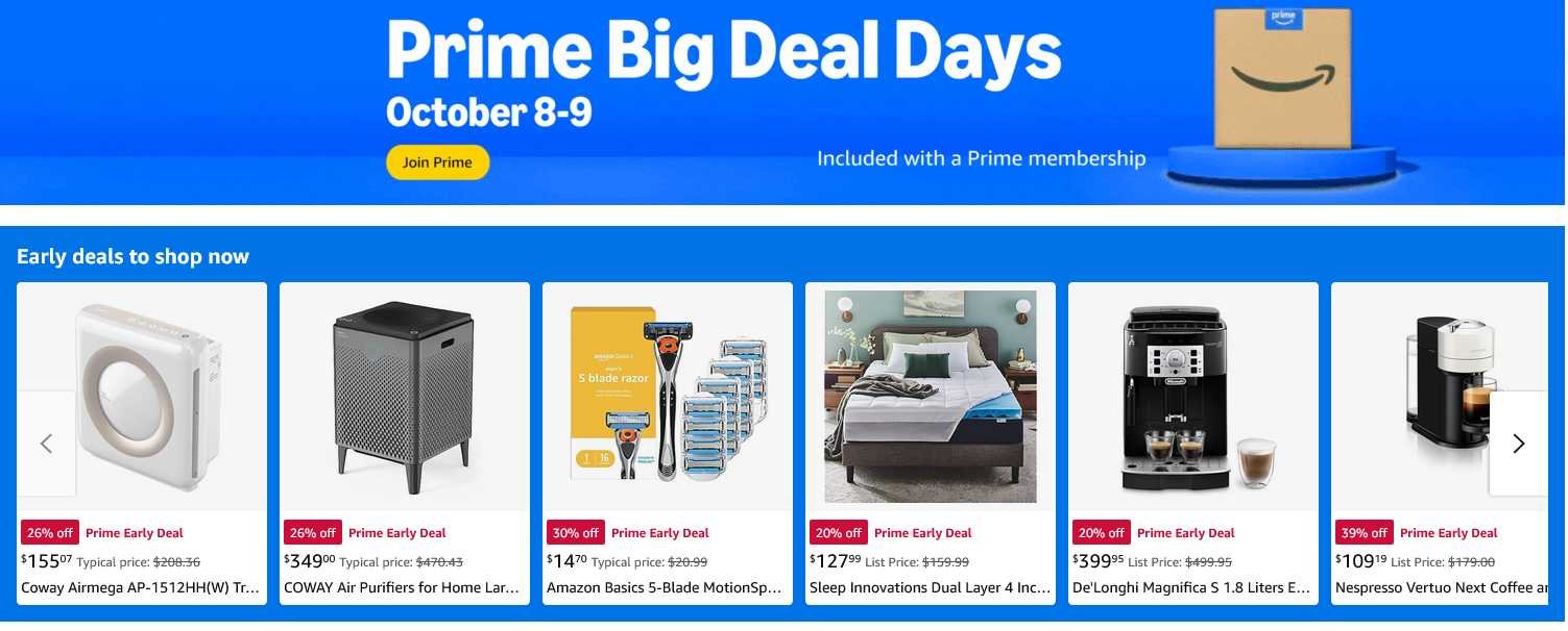 Descubre las Mejores Ofertas en los Prime Big Deal Days con Envío Gratis a Colombia