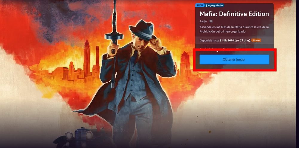 Mafia Definitive Edition GRATIS Amazon Prime GOG